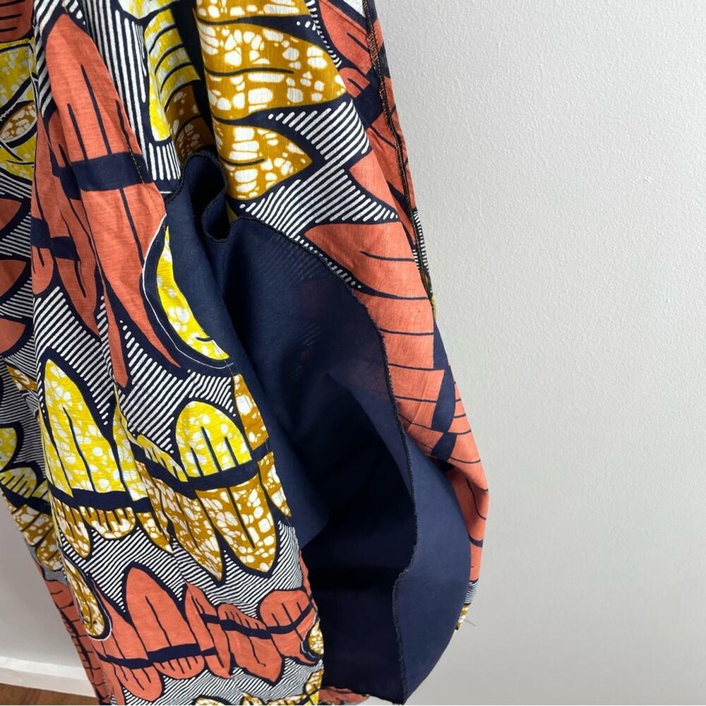 Handmade | African Print Ankara Maxi Dress Patchwork Queen Puff 3/4 Sleeve Round - Picture 6 of 11
